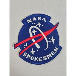 NASA SPOKESMEN NASA LOGO SPACE 5” Embroidered Sew On Patch
